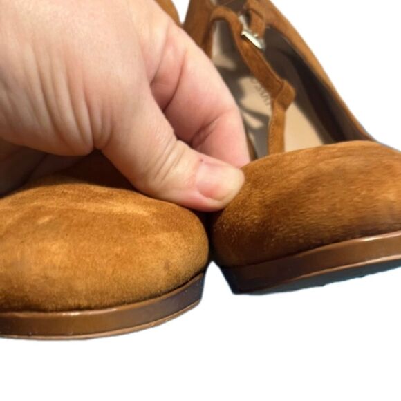 Franco Sarto Neven TAN suede heels - Picture 6 of 11